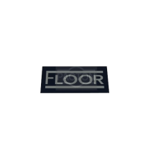 Embleem Floor ALU 113x60mm