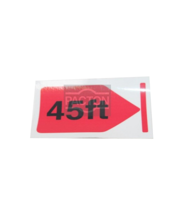 Sticker 45 ft* rechts