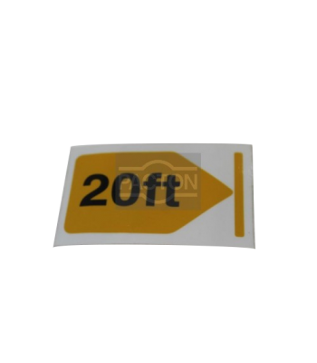 Sticker 20 ft rechts