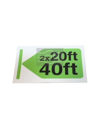 Sticker 2x20 ft - 40 ft links