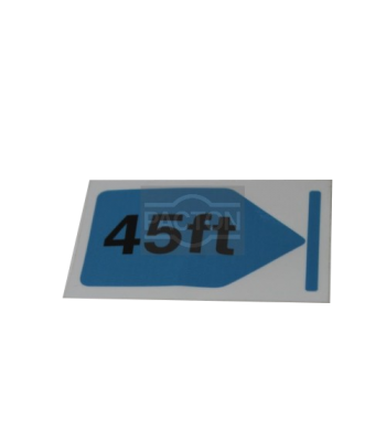 Sticker 45 ft rechts