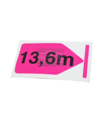 Sticker 13,6 m rechts