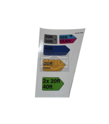 Sticker stel gatenpatroon vaste kop