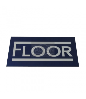 Embleem Floor ALU 255x135mm